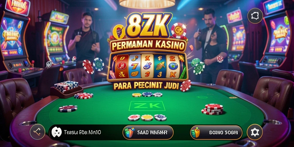 Tampilan gameplay Kasino yang menarik di 8ZK.