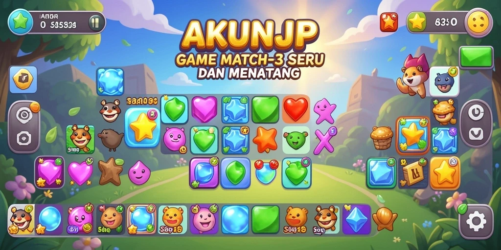 Tangkapan layar gameplay seru dari AKUNJP.