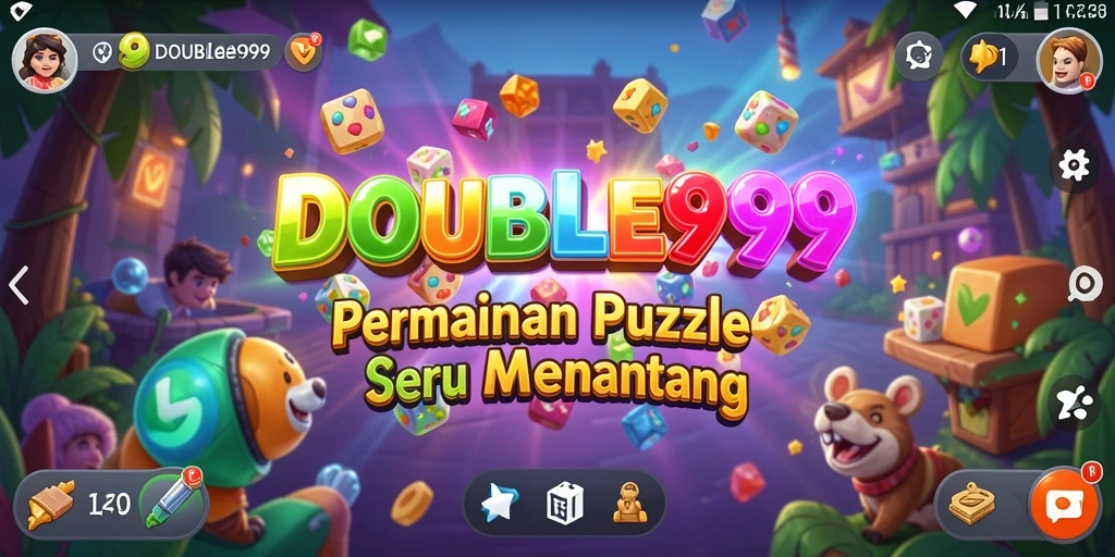 Tampilan gameplay DOUBLE999 dengan teka-teki menantang yang menarik.