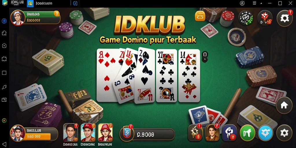 Tampilan gameplay Domino di IDKLUB yang menarik dan interaktif.