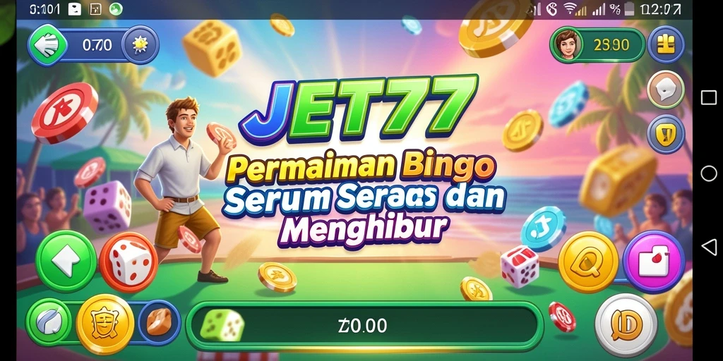 Screenshot gameplay JET77 menunjukkan keseruan bermain Bingo.
