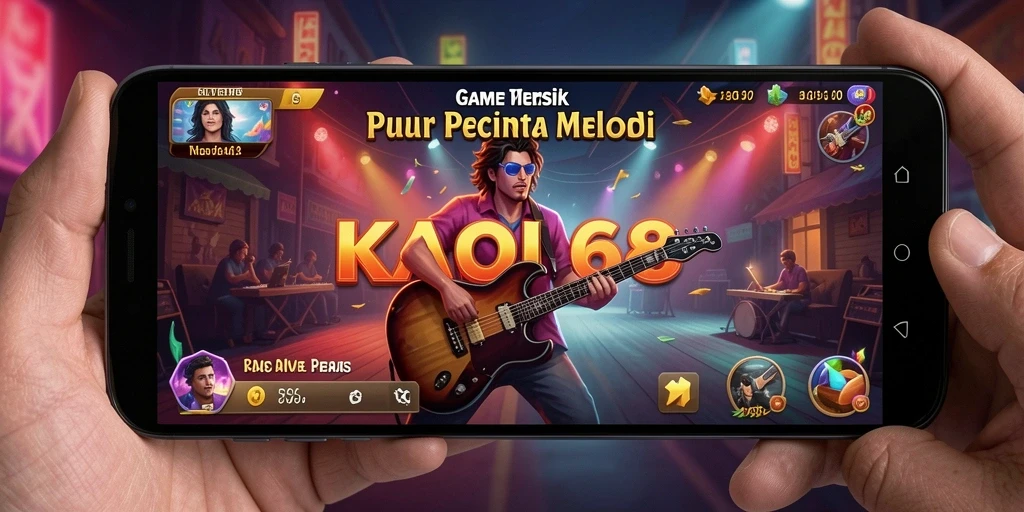 Screenshot KAOL68 menampilkan gameplay yang seru dalam memainkan musik.