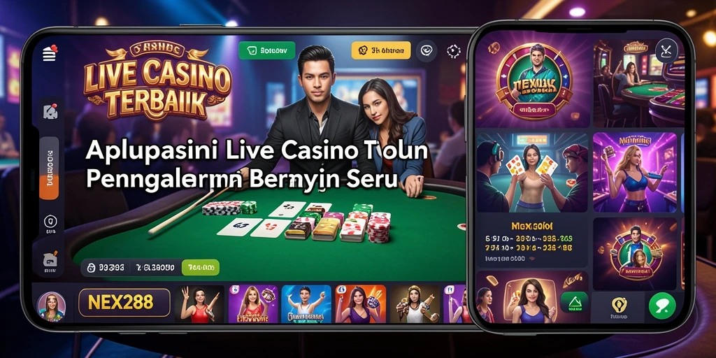 Screenshot gameplay NEX288 menunjukkan dealer profesional dan interaksi langsung.