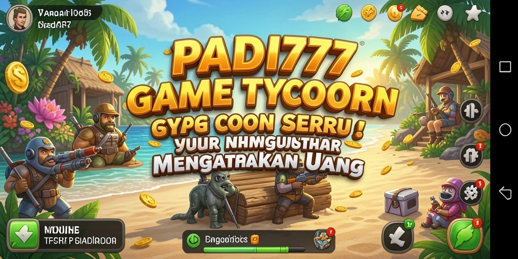 Tampilan gameplay PADI777 yang menawan dengan elemen Tycoon.