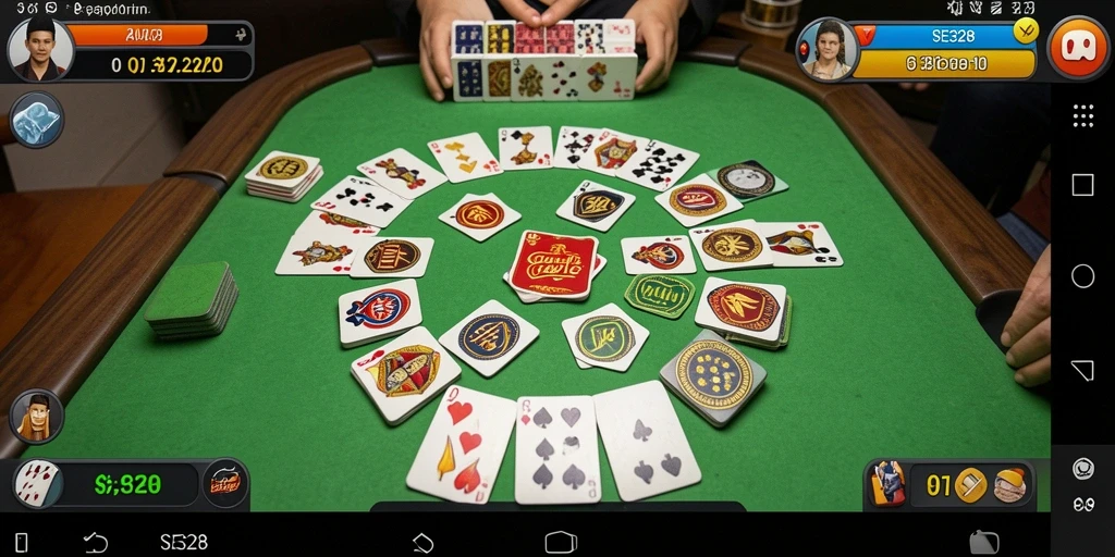 Tampilan gameplay SE328 yang menarik saat bermain Gaple.
