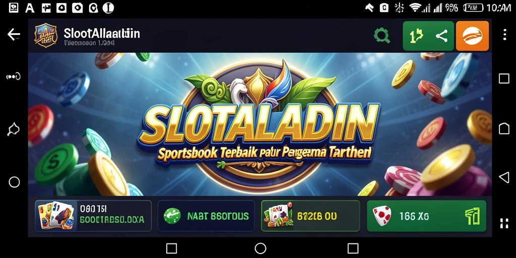 Tampilan gameplay SLOTALADIN yang menarik untuk penggemar taruhan.