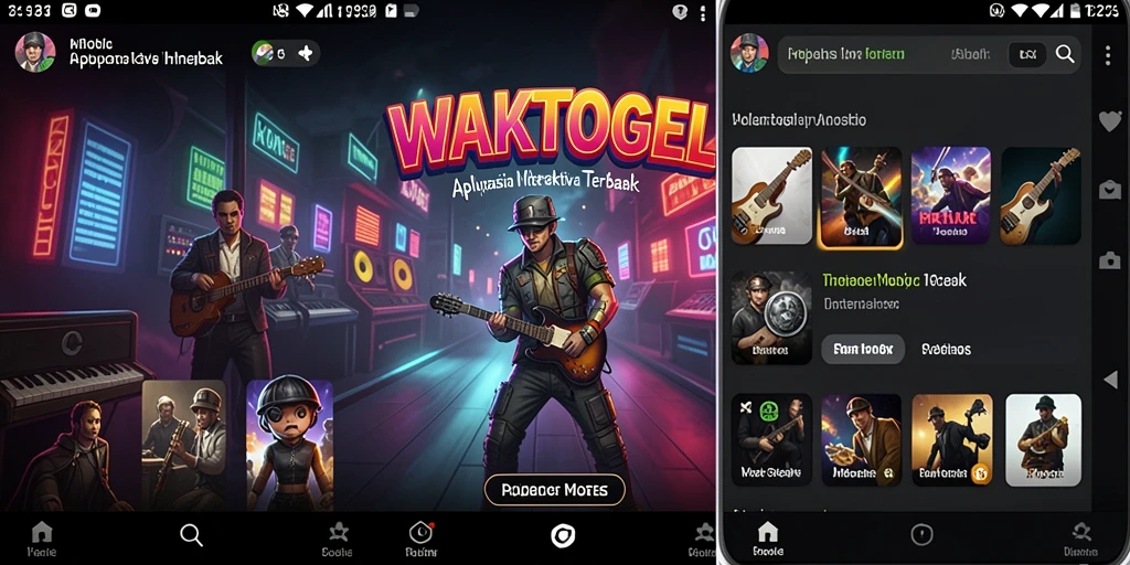 Tampilan gameplay interaktif WAKTOGEL yang seru dan menarik.